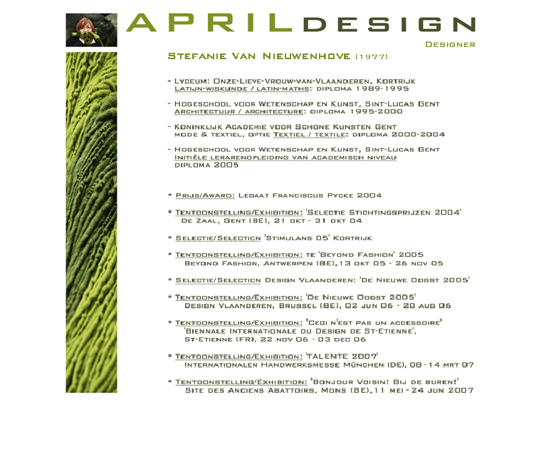 APRIL designer